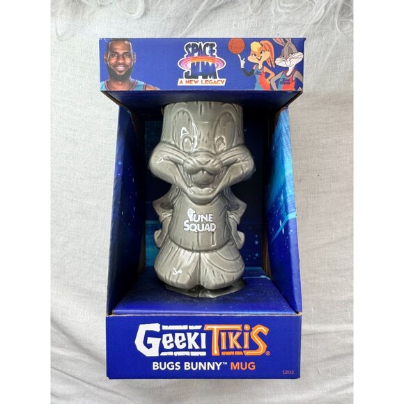 Geeki Tiki Space‎ Jam Bugs Bunny 12 Ounce Ceramic Tiki Mug NIB 2nd - Picture 1 of 4
